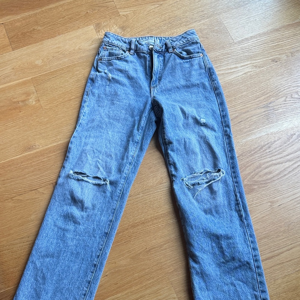 Garage Blue Distressed Women Jeans